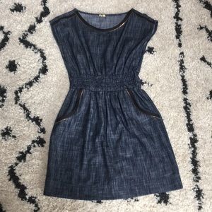 Boutique Denim Elastic Waist Dress